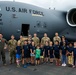 Cub Scouts tour a C-17