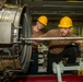 Sailors Check Engine Fan Alignment