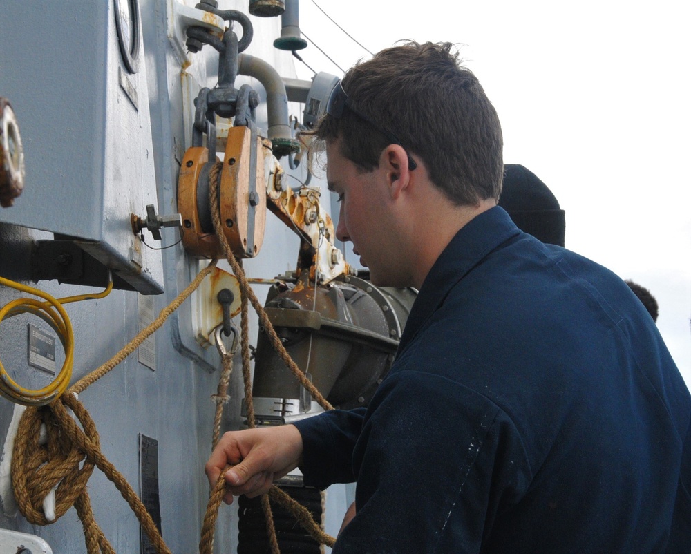 USS William P. Lawrence (DDG 110) Conducts Replinishment-at-Sea