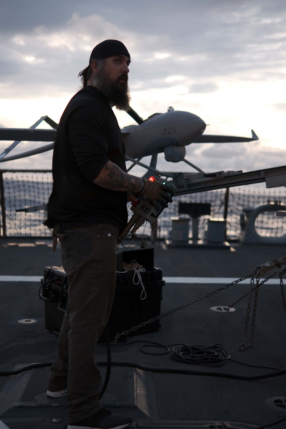 USS Milius (DDG 69) Conducts Unmanned Aerial Vehicle Operations