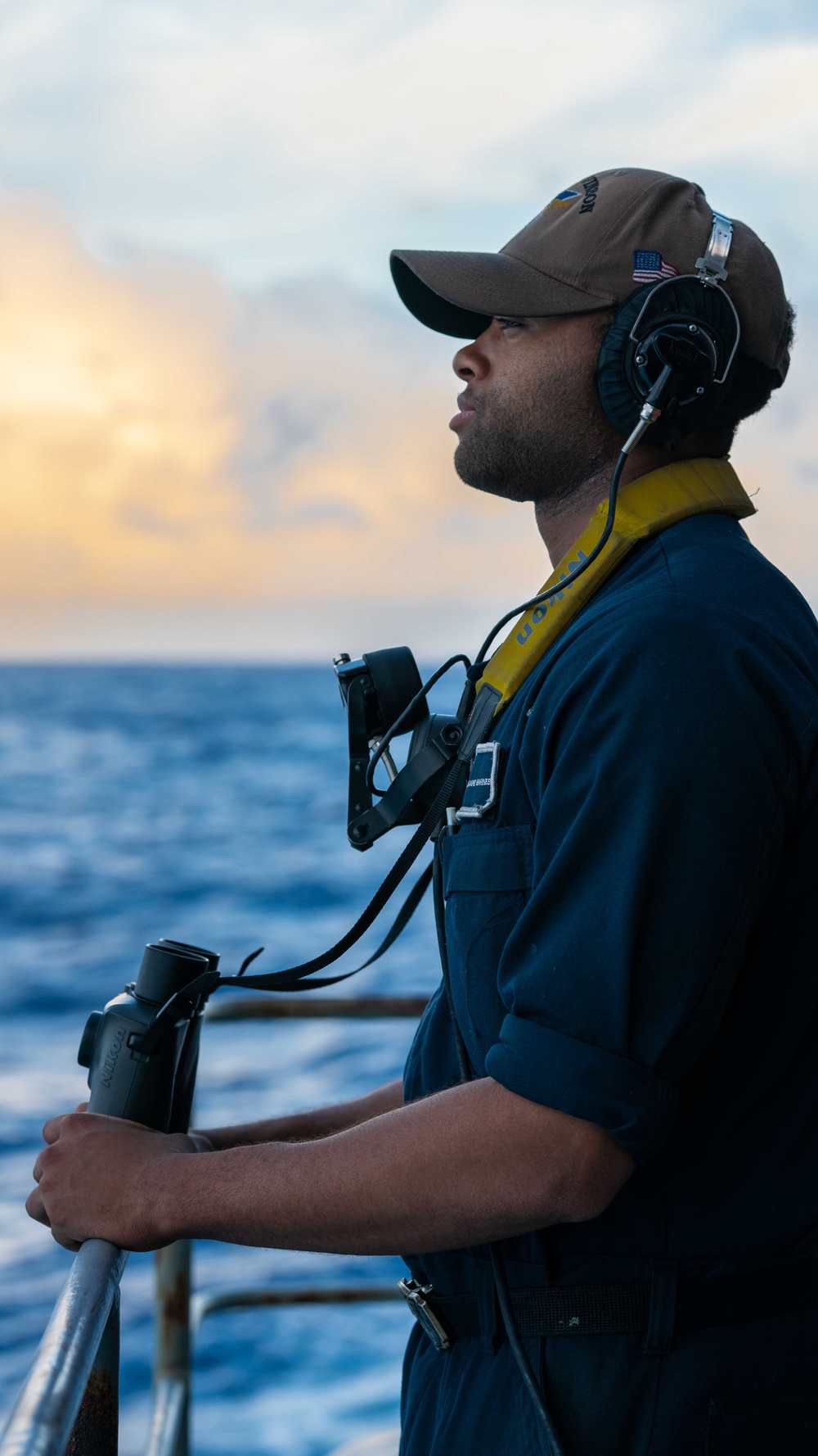 Sailor stands watch aboard USS Carl Vinson (CVN 70)
