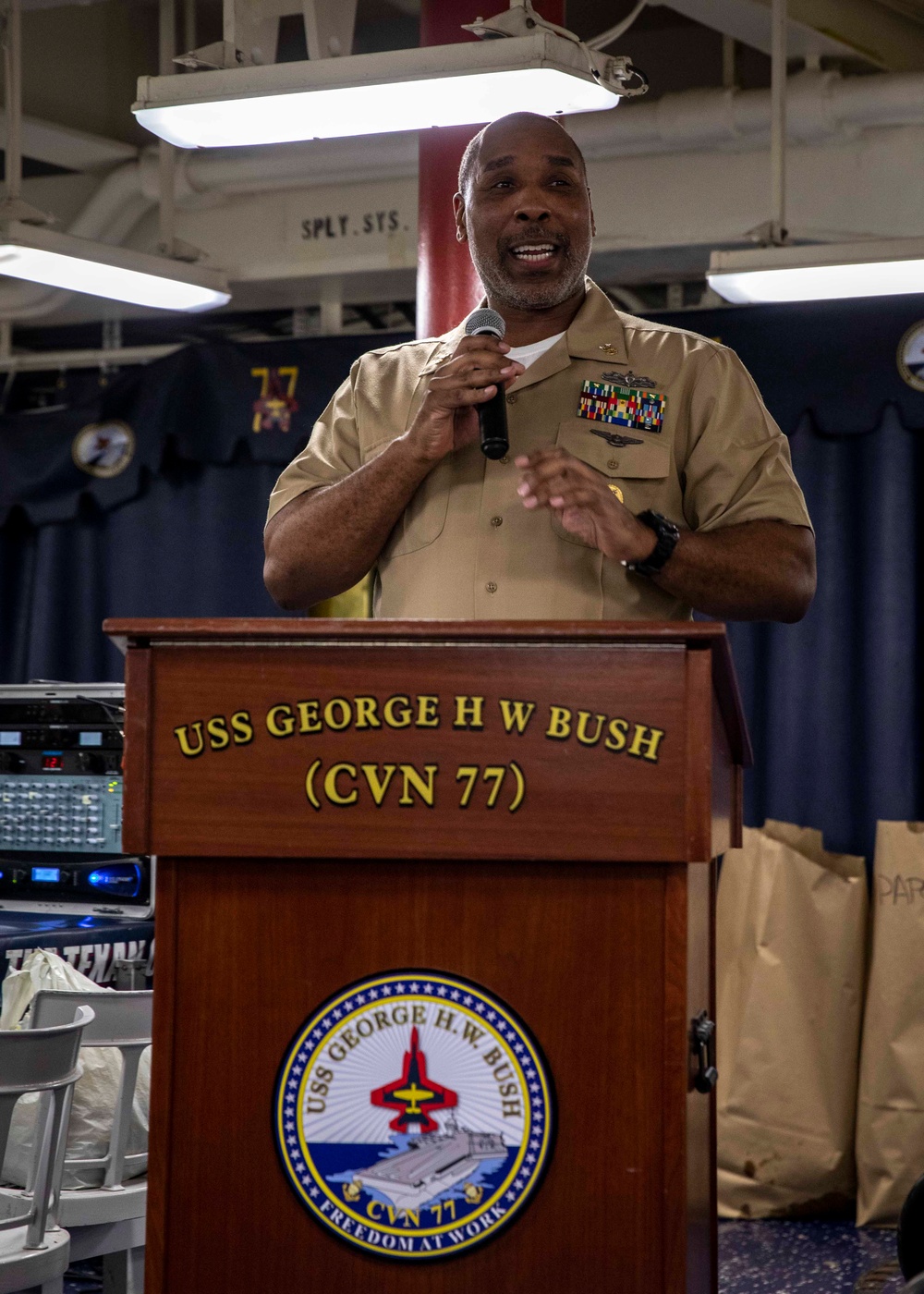 Daily Operations Aboard USS George H.W. Bush (CVN 77)