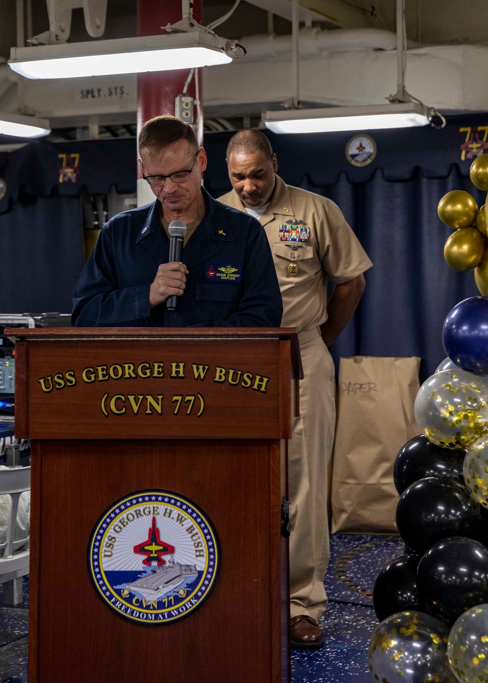 Daily Operations Aboard USS George H.W. Bush (CVN 77)