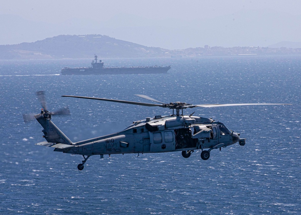 USS George H.W. Bush (CVN 77) Transits Strait of Gibraltar