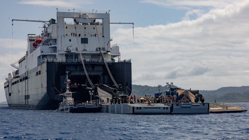 Balikatan 23 | USNS Dahl (T-AKR-312) anchors in Casiguran Bay