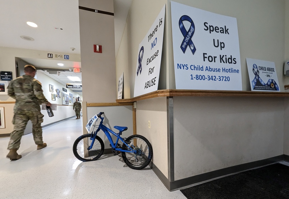 Blue Bike Project raises awareness for Child Abuse Prevention Month