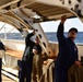 USCGC Eagle personnel perform maintenance to cutter’s surfaces