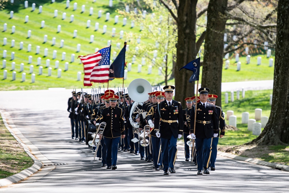 Military Funeral Honors with Funeral Escort are Conducted for U.S. Army Col. Jeanne Picariello in Section 78