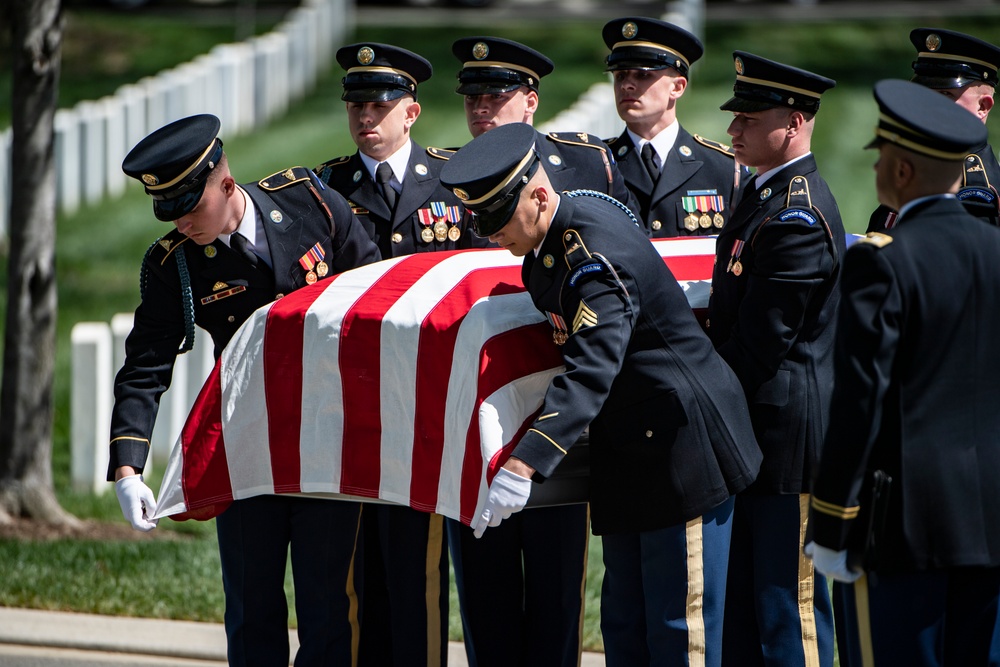 Military Funeral Honors with Funeral Escort are Conducted for U.S. Army Col. Jeanne Picariello in Section 78