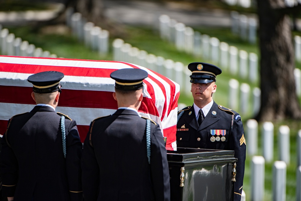 Military Funeral Honors with Funeral Escort are Conducted for U.S. Army Col. Jeanne Picariello in Section 78