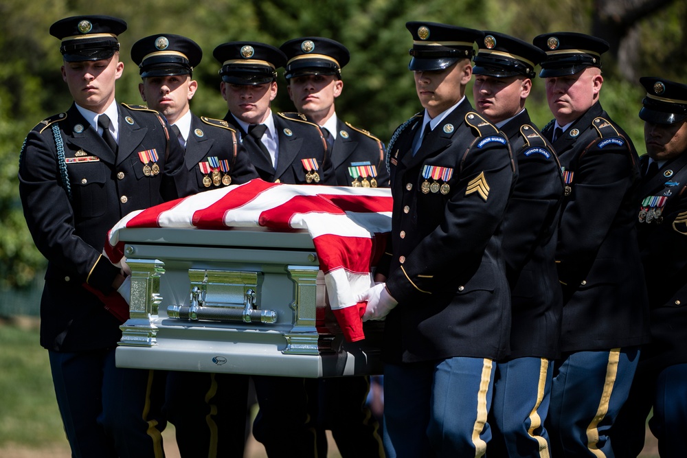 Military Funeral Honors with Funeral Escort are Conducted for U.S. Army Col. Jeanne Picariello in Section 78