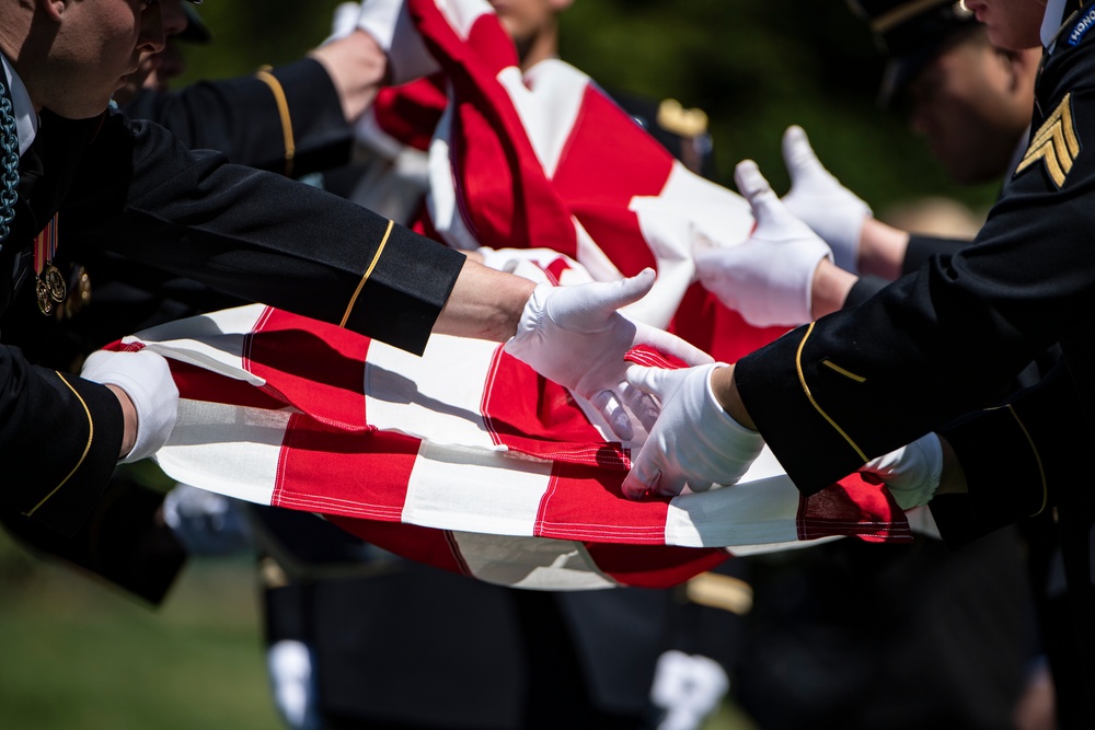 Military Funeral Honors with Funeral Escort are Conducted for U.S. Army Col. Jeanne Picariello in Section 78