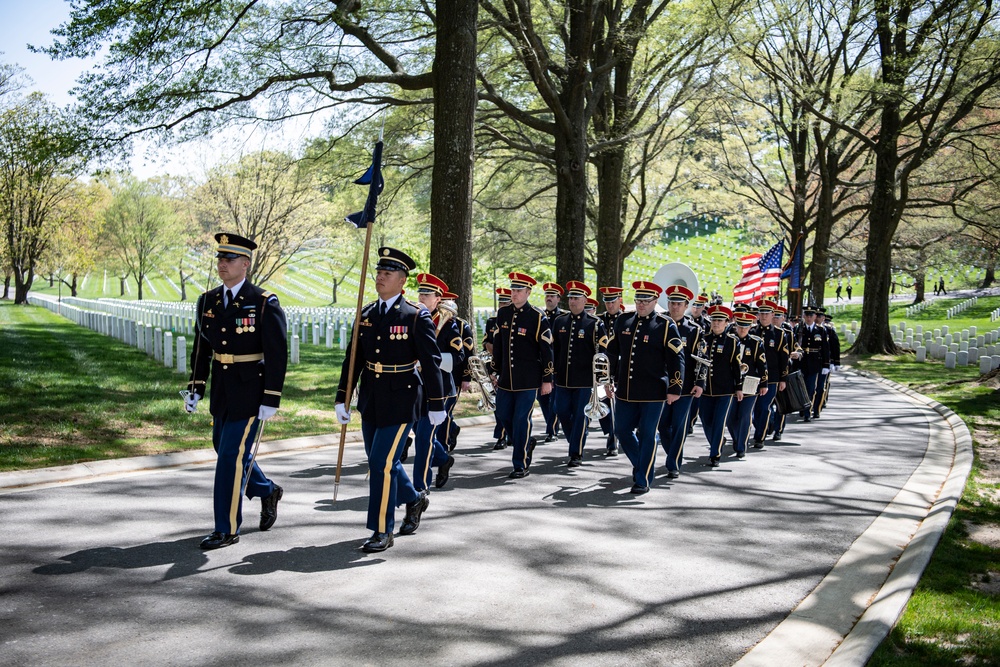 Military Funeral Honors with Funeral Escort are Conducted for U.S. Army Col. Jeanne Picariello in Section 78