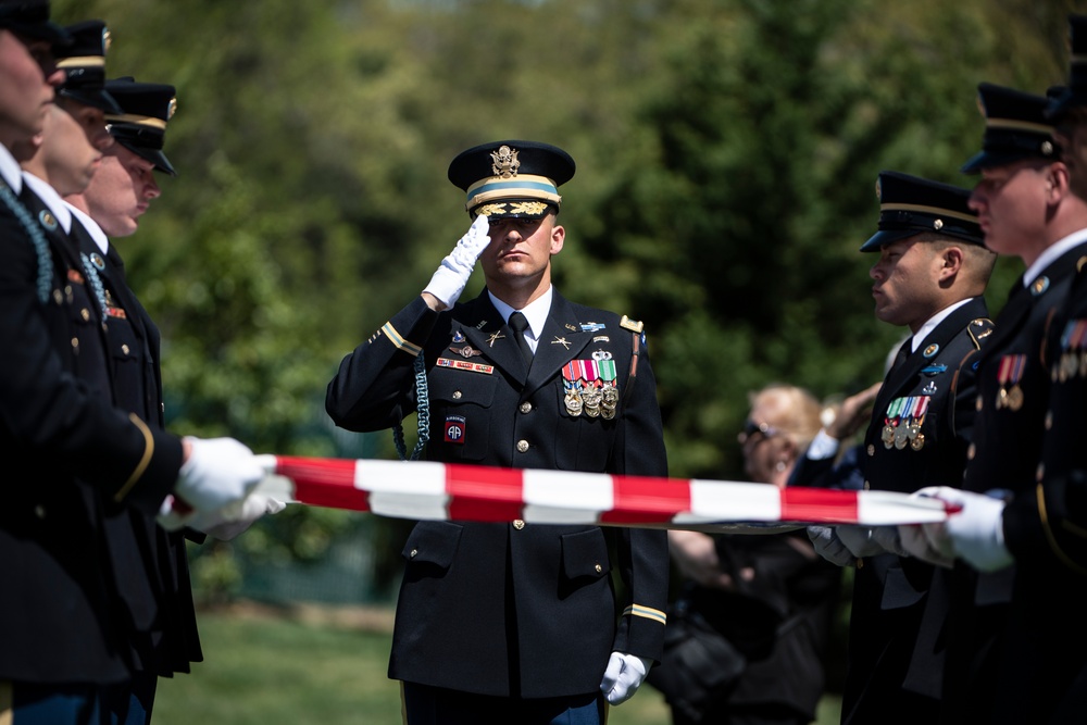 Military Funeral Honors with Funeral Escort are Conducted for U.S. Army Col. Jeanne Picariello in Section 78