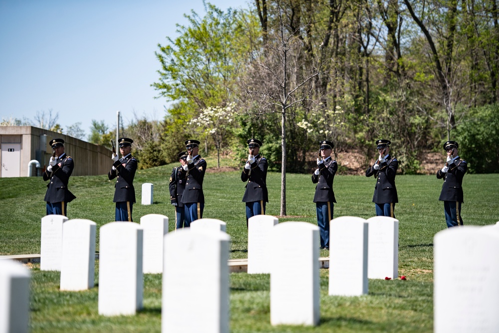 Military Funeral Honors with Funeral Escort are Conducted for U.S. Army Col. Jeanne Picariello in Section 78