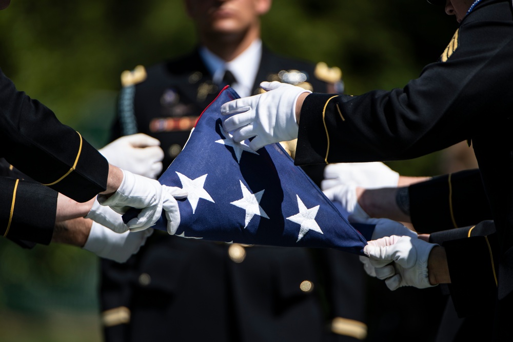 Military Funeral Honors with Funeral Escort are Conducted for U.S. Army Col. Jeanne Picariello in Section 78