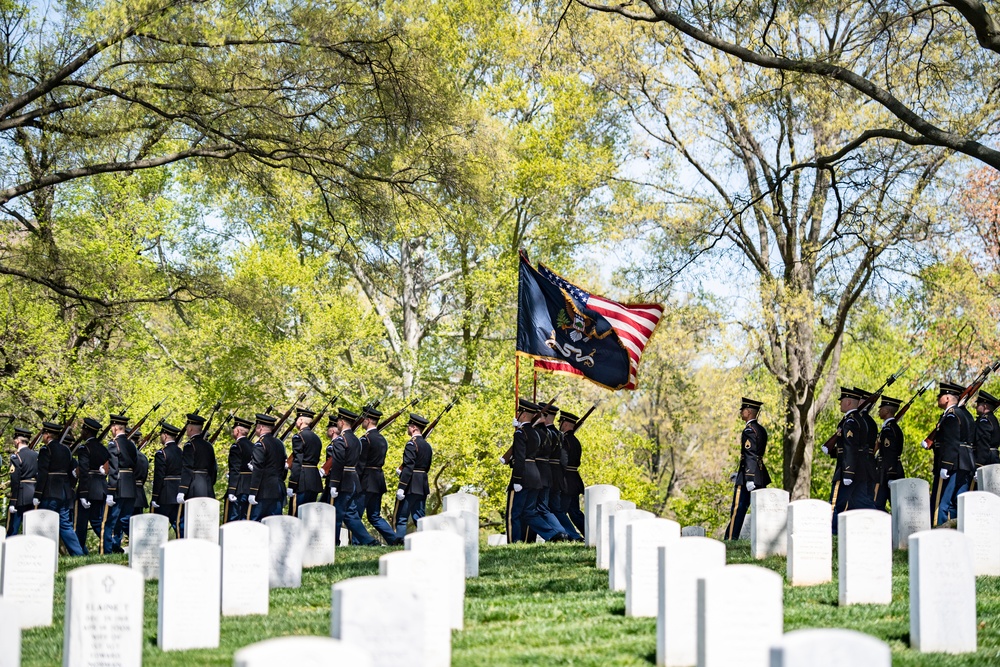 Military Funeral Honors with Funeral Escort are Conducted for U.S. Army Col. Jeanne Picariello in Section 78