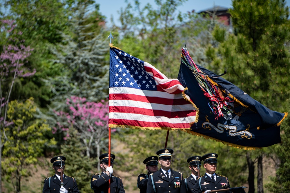 Military Funeral Honors with Funeral Escort are Conducted for U.S. Army Col. Jeanne Picariello in Section 78