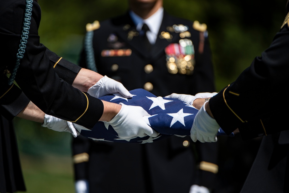 Military Funeral Honors with Funeral Escort are Conducted for U.S. Army Col. Jeanne Picariello in Section 78