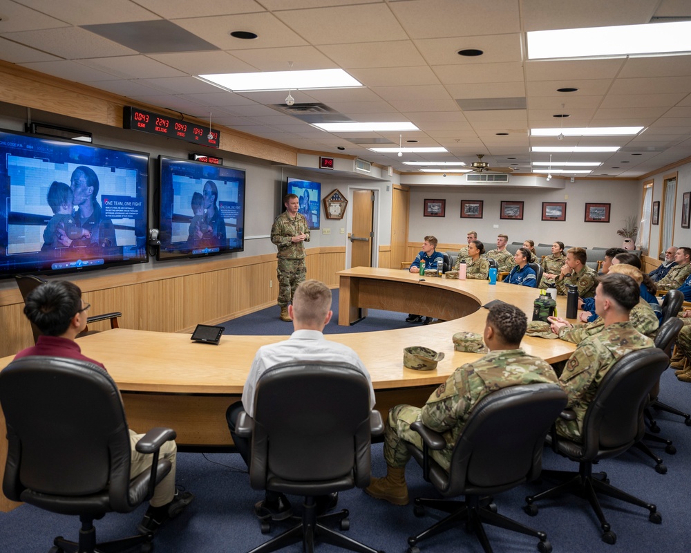 AFROTC Cadets Tour Dyess