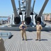 Re-enlistment ceremony aboard Battleship Wisconsin