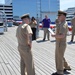Re-enlistment ceremony aboard Battleship Wisconsin