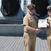 Re-enlistment ceremony aboard Battleship Wisconsin