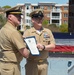 Re-enlistment ceremony aboard Battleship Wisconsin