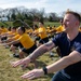 Recruits physically train at US Navy Recruit Training Command