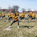 Recruits physically train at US Navy Recruit Training Command