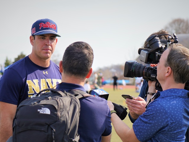 New England Patriots Alumni Put On Football Clinic At NS Newport