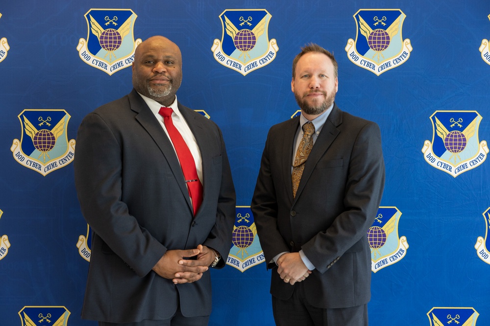 Mr. James Hadley &amp; Mr. Joshua Black pose for a picture at the Spring 2023 TechEx