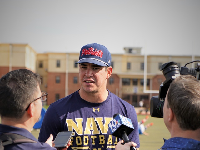 New England Patriots Alumni Put On Football Clinic At NS Newport