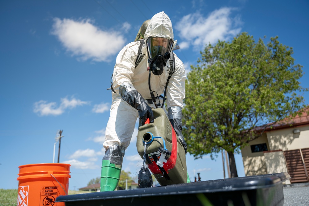 60th CES EOD trains on chemical UXO emergency response