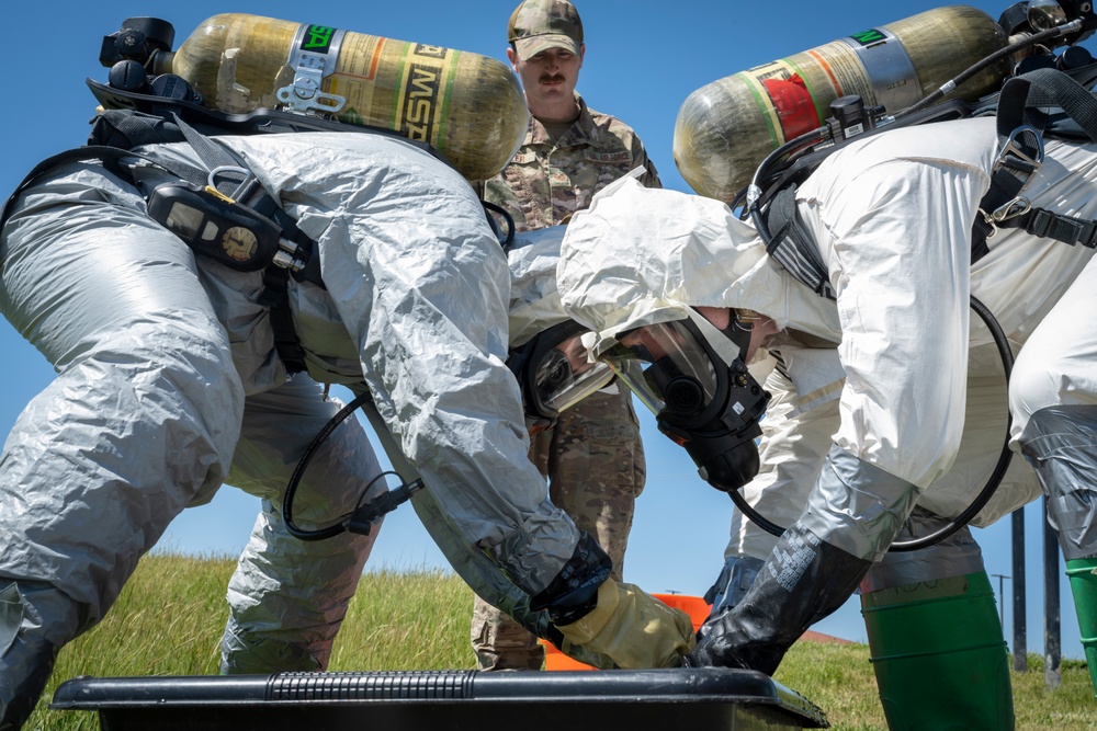 60th CES EOD trains on chemical UXO emergency response