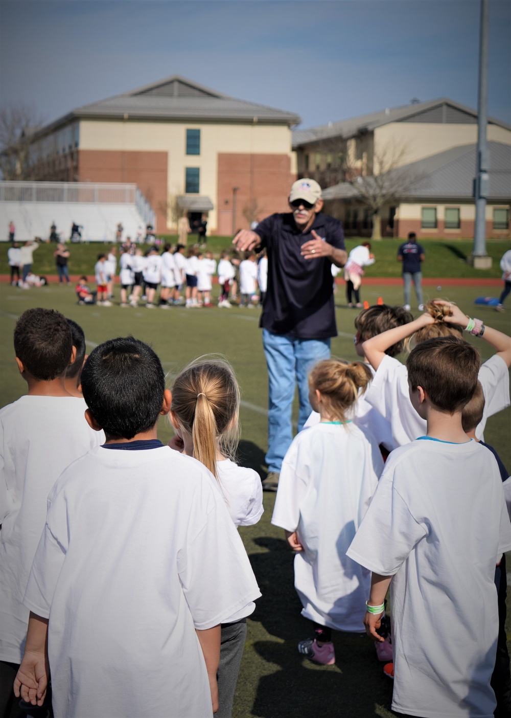 New England Patriots Alumni Put On Football Clinic At NS Newport