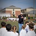 New England Patriots Alumni Put On Football Clinic At NS Newport