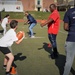 New England Patriots Alumni Put On Football Clinic At NS Newport