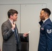 Exec Director Dr. Jude Sunderbruch promotes Air Force Tsg Brandon George to Msg