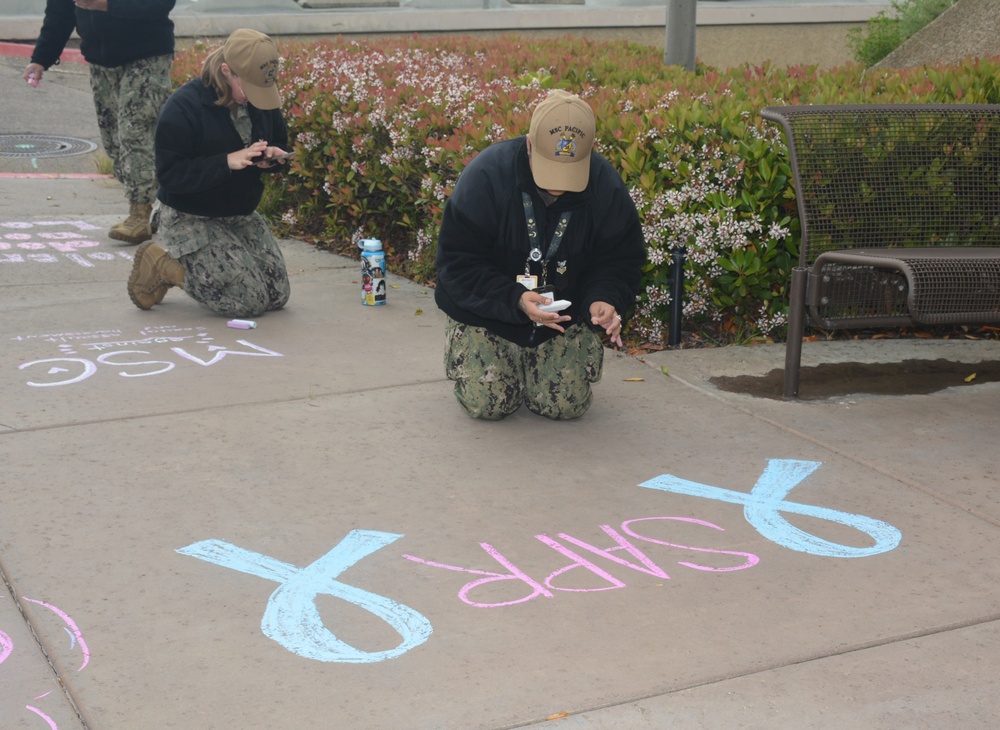 MSCPAC Chalks the Walk in Support of Sexual Assault Victims