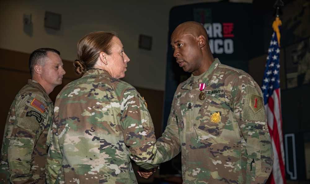 Big Red One Sergeants Major Receive Monumental Awards for Career Achievements