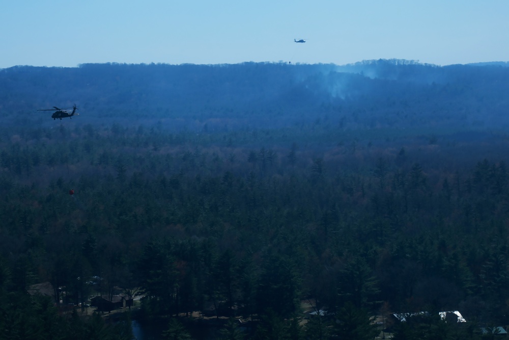 Wisconsin National Guard fire suppression response