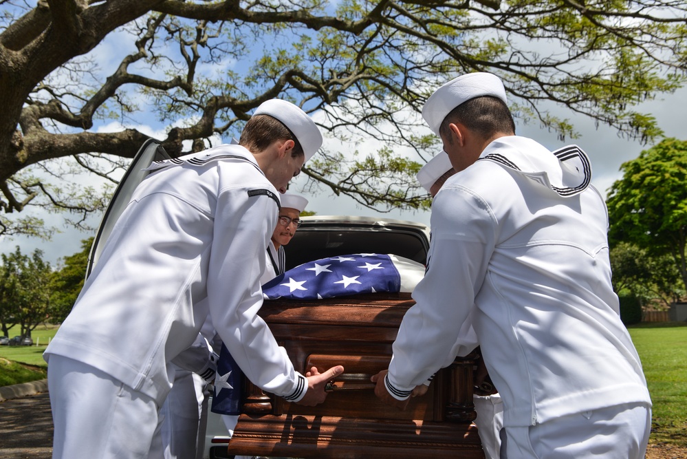 U.S. Navy Commander Frederick Schrader Interment Ceremony