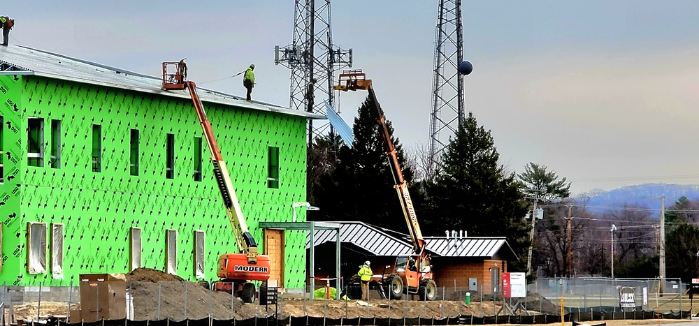 April 2023 construction operations of $11.96 million transient training brigade headquarters at Fort McCoy