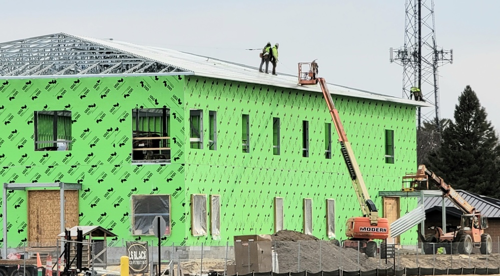 April 2023 construction operations of $11.96 million transient training brigade headquarters at Fort McCoy