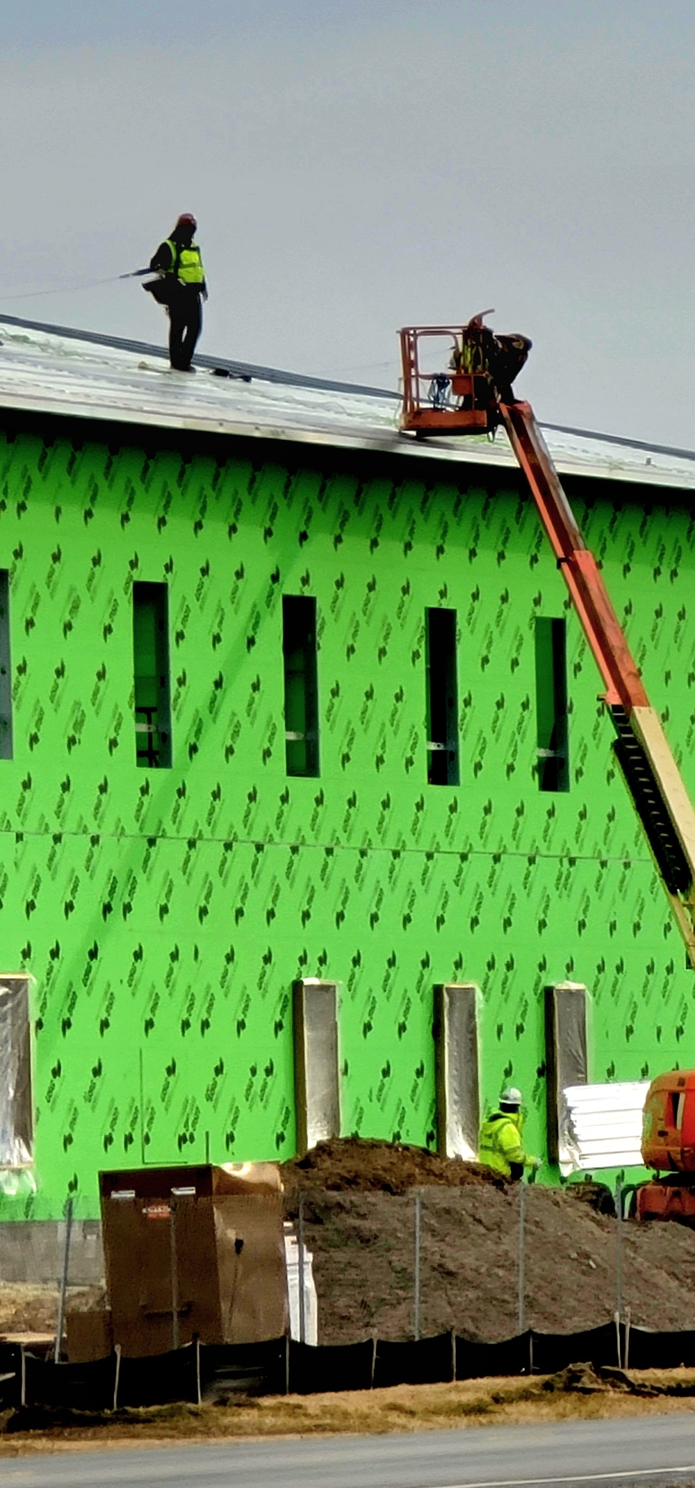 April 2023 construction operations of $11.96 million transient training brigade headquarters at Fort McCoy