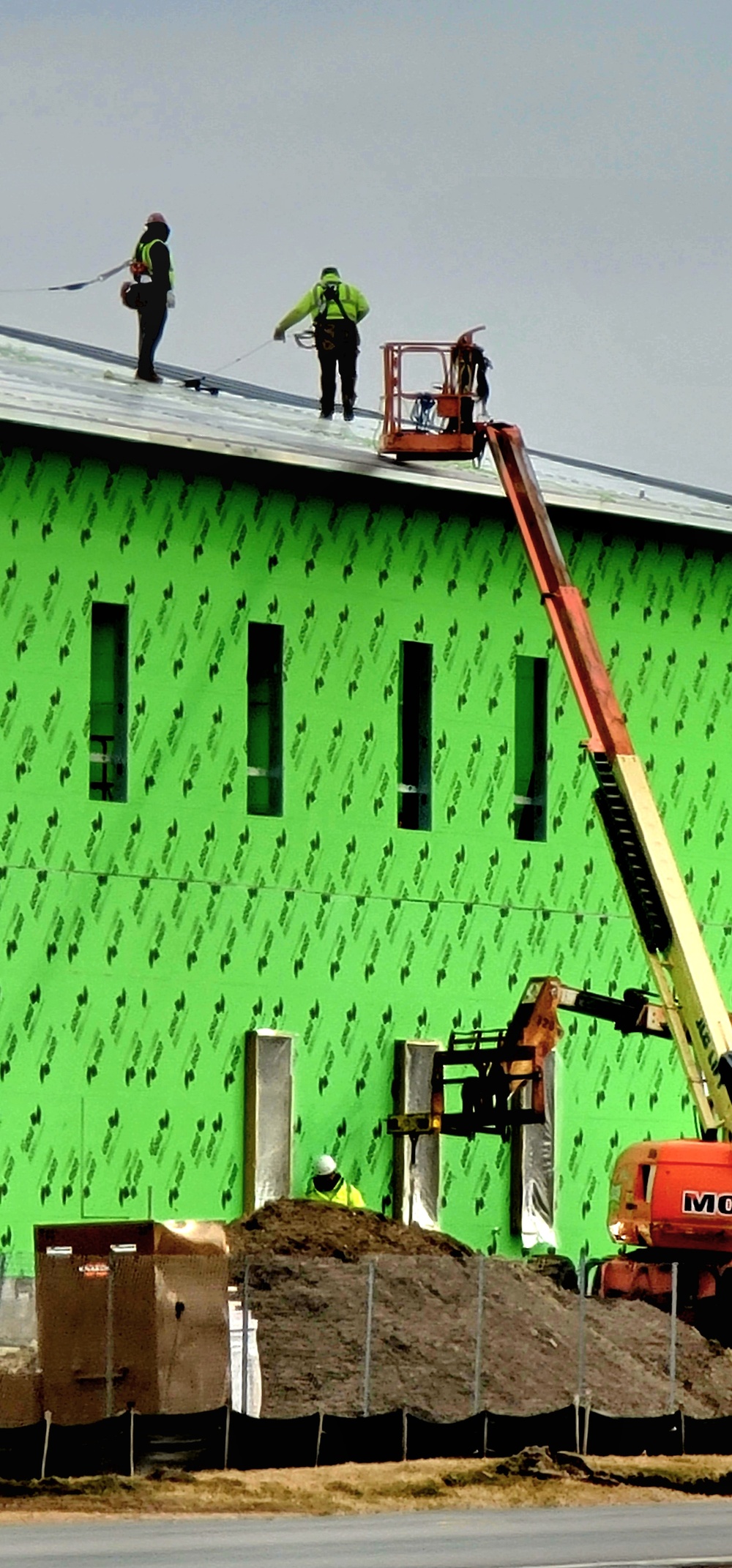 April 2023 construction operations of $11.96 million transient training brigade headquarters at Fort McCoy