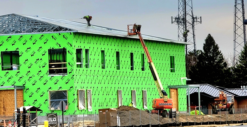 April 2023 construction operations of $11.96 million transient training brigade headquarters at Fort McCoy
