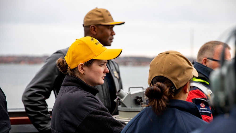 USS Porter Departs from Kalundborg, Denmark