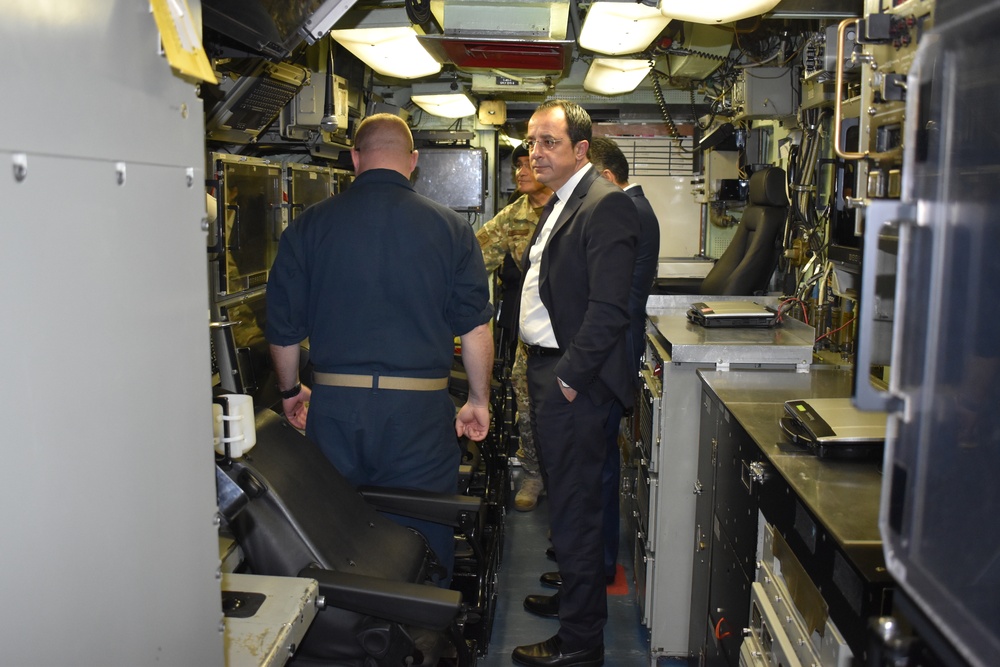 Republic of Cyprus government officials, U.S. Senator Rick Scott tour USS San Juan